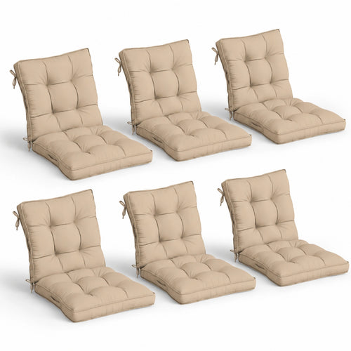 6 Pack Patio High Back Replacement Cushions-