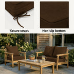2 Pack Patio Cushion & Pillow Cover Set