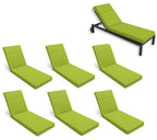 6 Pack Outdoor Chaise Lounge Cushions