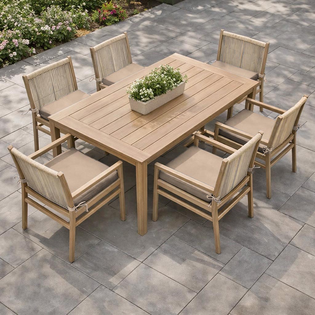 6 Pack Outdoor Seat Cushions Sand