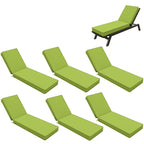 6 Pack Outdoor Chaise Lounge Cushions