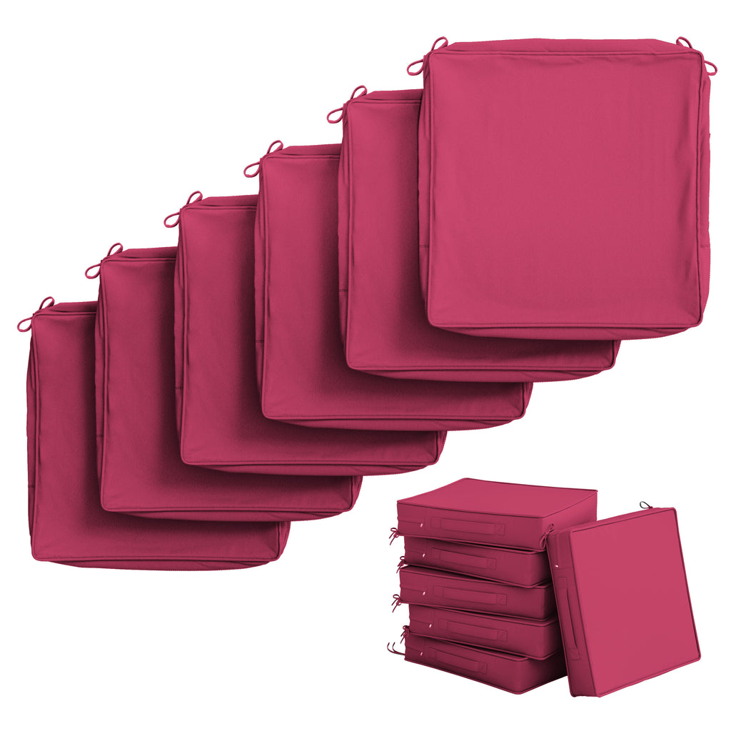 6 Pack Outdoor Seat Cushion Covers