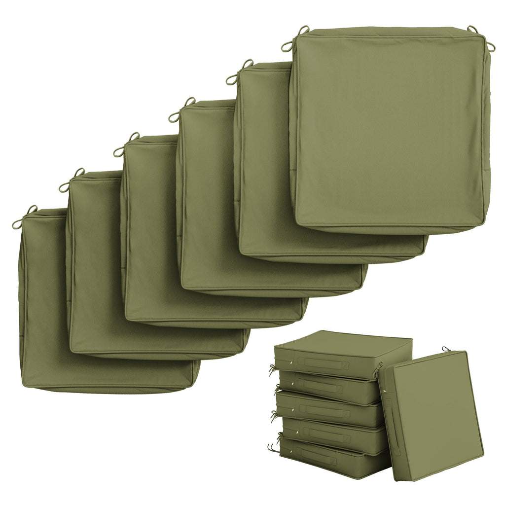 6 Pack Outdoor Seat Cushion Covers