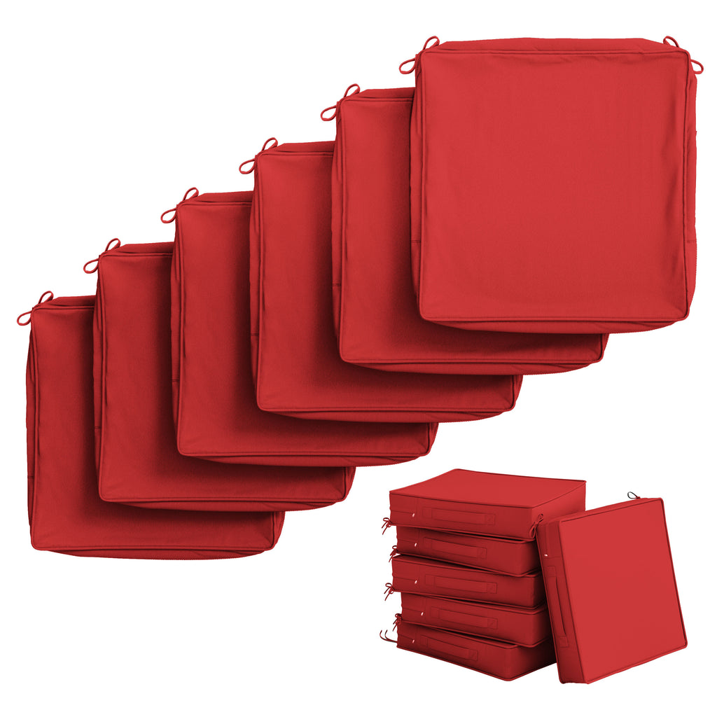 6 Pack Outdoor Seat Cushion Covers