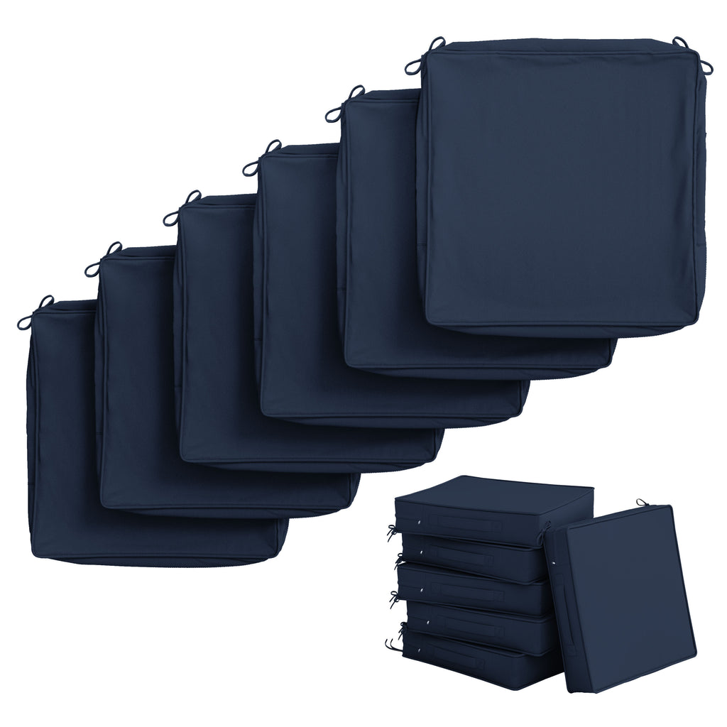 6 Pack Outdoor Seat Cushion Covers