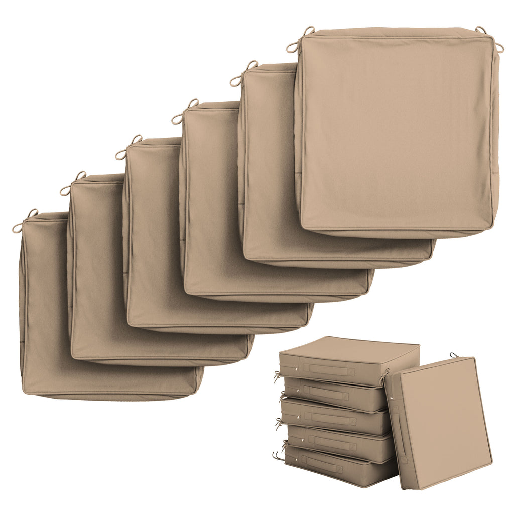6 Pack Outdoor Seat Cushion Covers