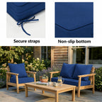 2 Pack Patio Cushion & Pillow Cover Set