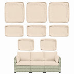 8 Piece Outdoor Patio Cushion Cover Set
