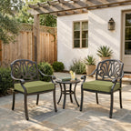 Light Green outdoor seat cushions for patio chairs and outdoor furniture.