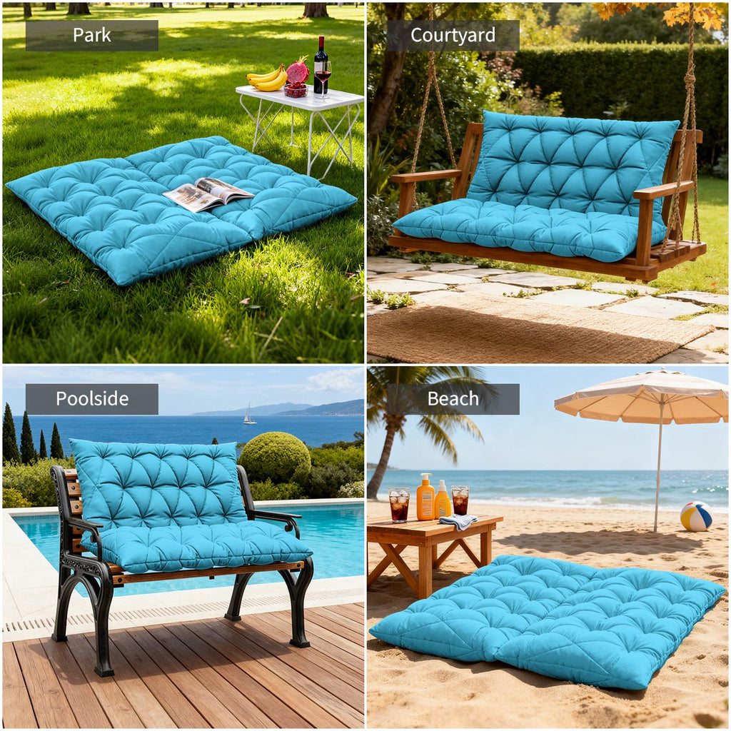 WNP cushion Porch Swing Cushion with Backrest