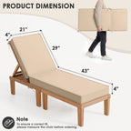 Outdoor Chaise Lounge Cushion-
