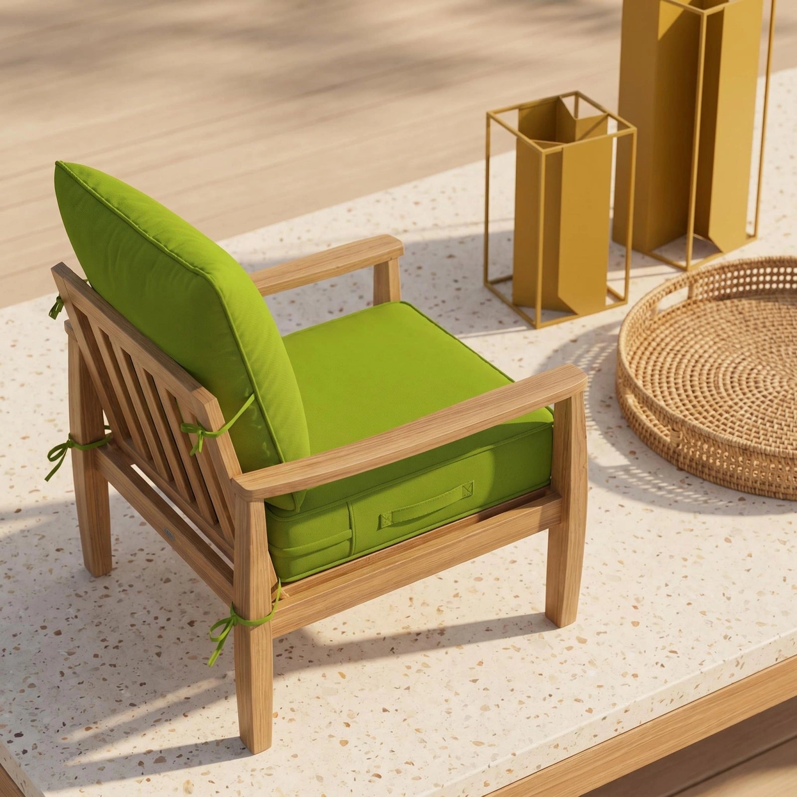 Outdoor Deep Seat Cushion Pillow Set-