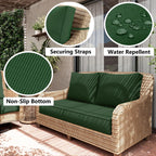 Outdoor Loveseat Cushion Set-