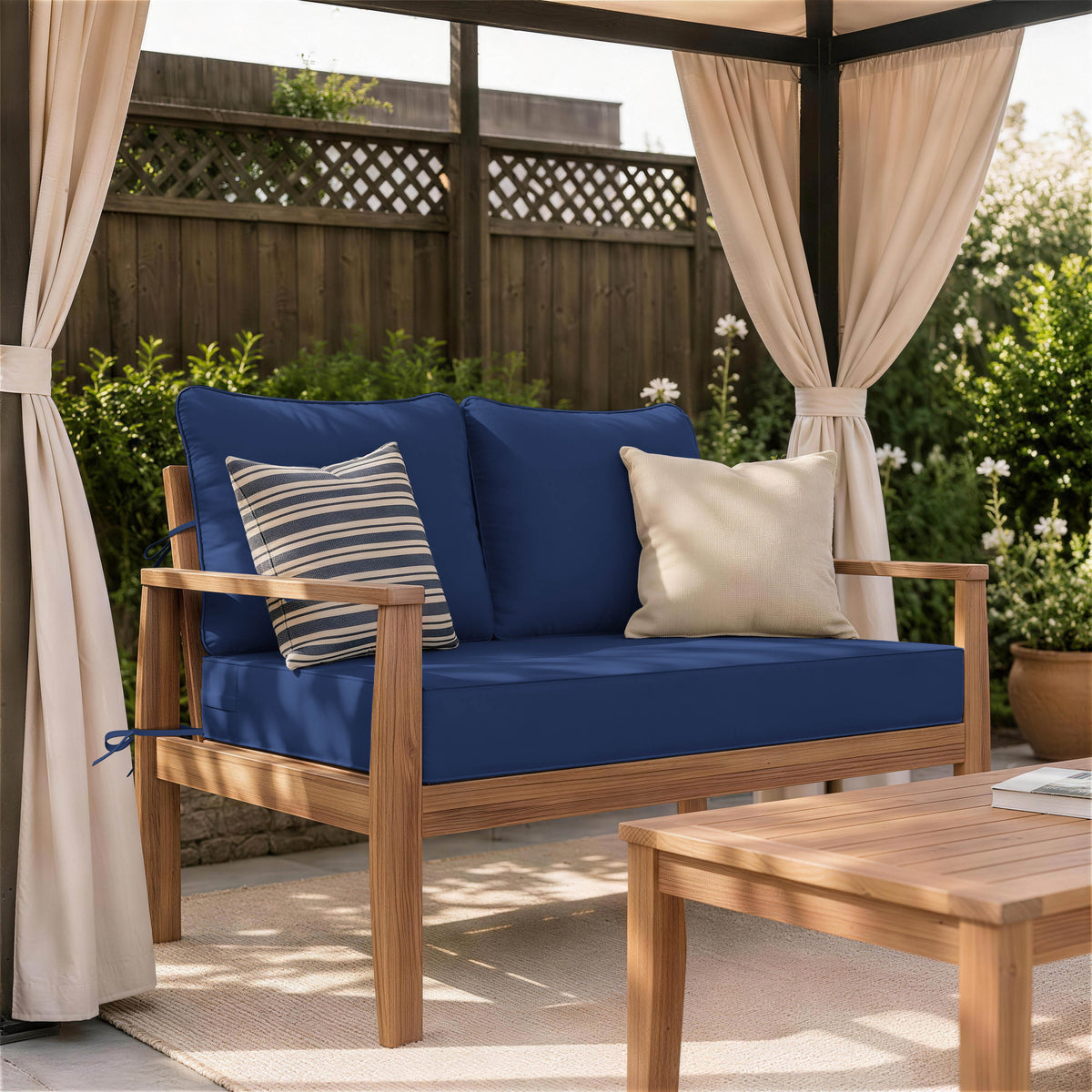 Outdoor Loveseat Cushion & patio loveseat cushions