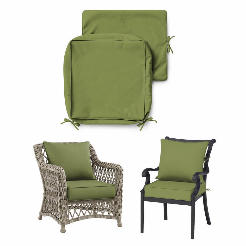 Patio Cushion & Chair Cover Set-Light Green