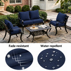 Patio Cushion & Chair Cover Set-