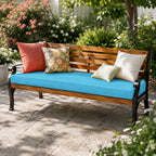 Patio Garden Bench Cushion-Aqua Blue