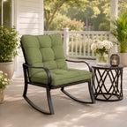 Patio High Back Replacement Cushions-Light Green