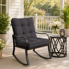 Patio High Back Replacement Cushions-Grey