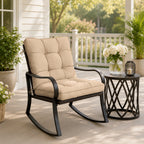 Patio High Back Replacement Cushions-Sand