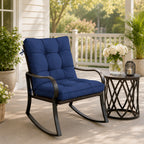 Patio High Back Replacement Cushions-Blue