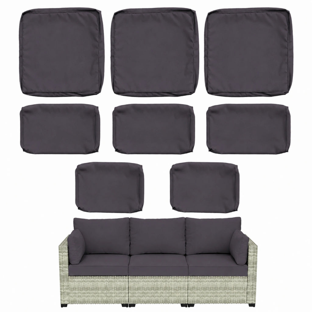 8 Piece Outdoor Patio Cushion Cover Set