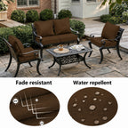 2 Pack Patio Cushion & Pillow Cover Set