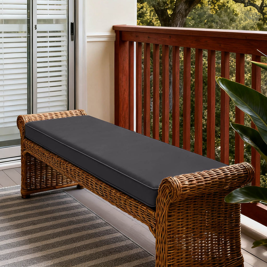 WNP cushion Patio Garden Bench Cushion Charcoal