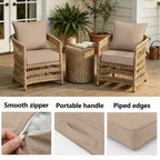 2 Pack Patio Cushion & Pillow Cover Set