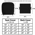 2 Pack Patio Cushion & Pillow Cover Set