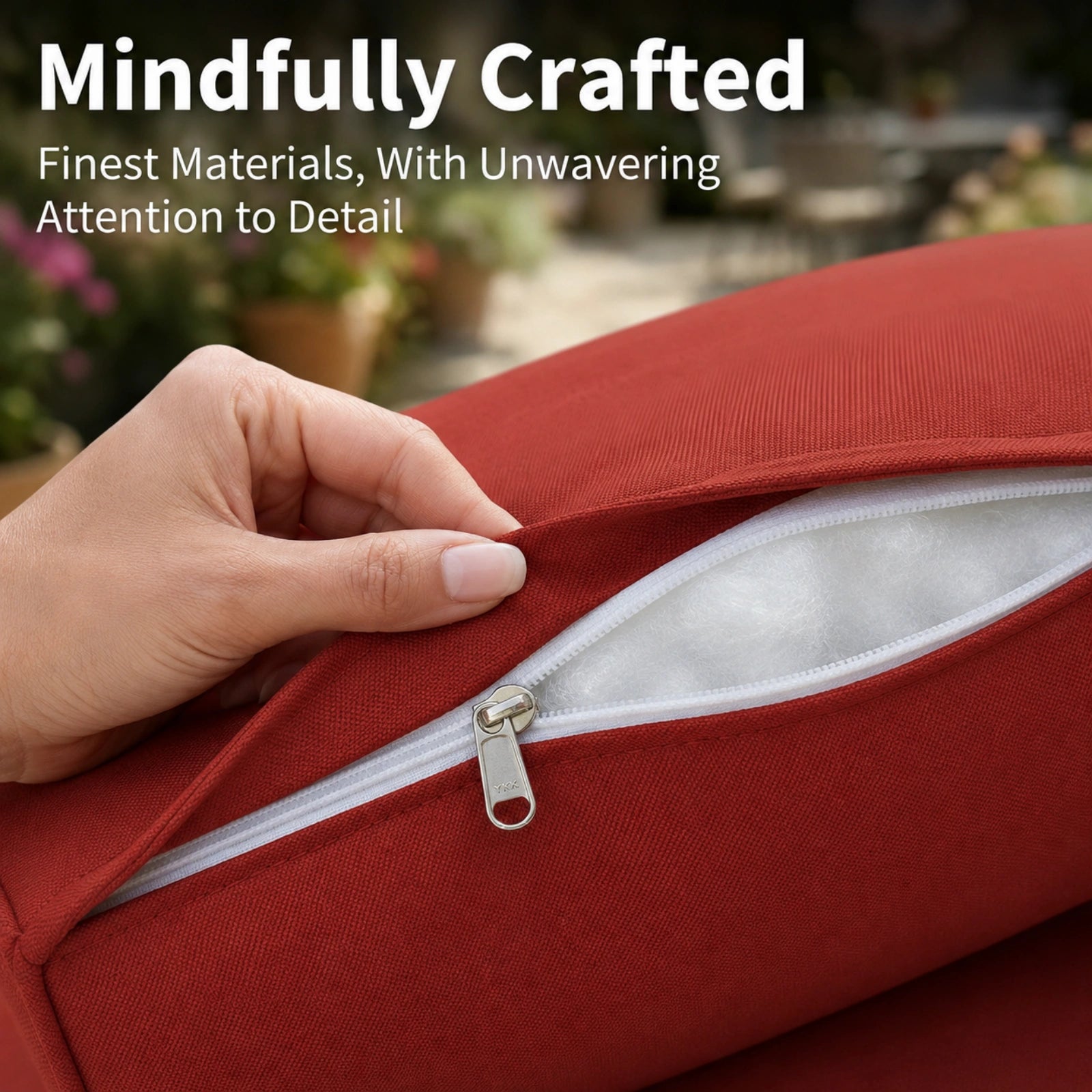 2 Pack Outdoor Deep Seat Cushion Pillow Set