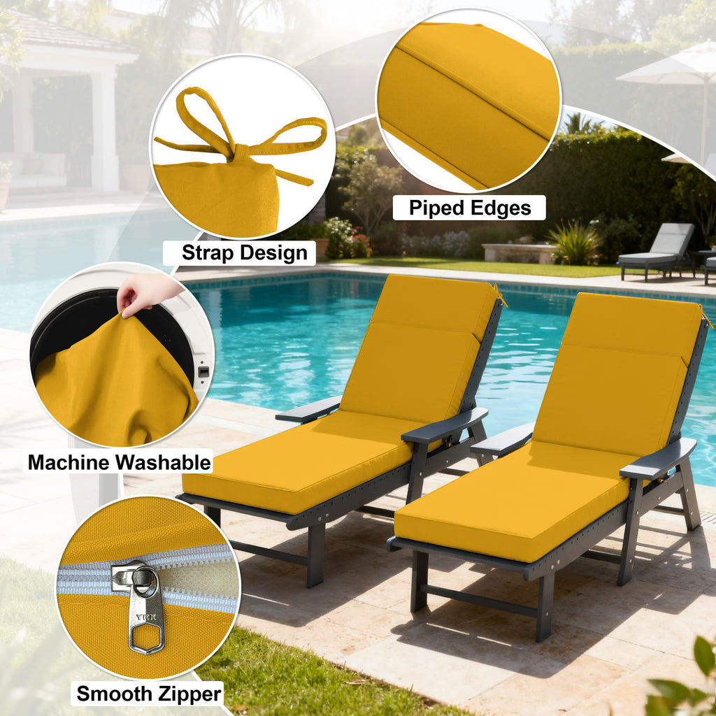 WNP cushion Outdoor Chaise Lounge Cushion