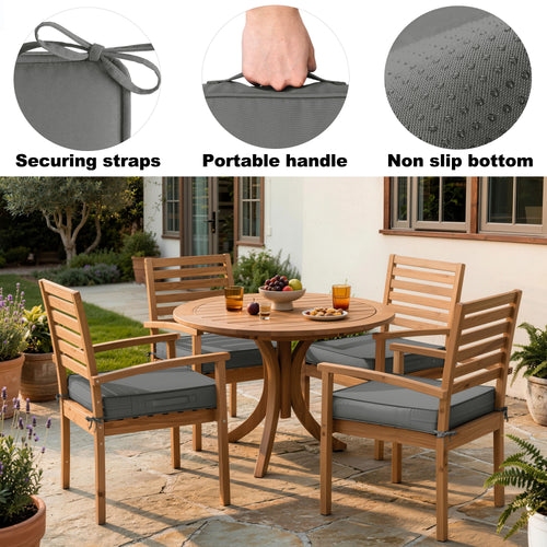 2 Pack Outdoor Seat Cushion Covers