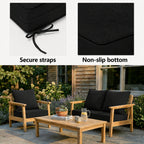 2 Pack Patio Cushion & Pillow Cover Set