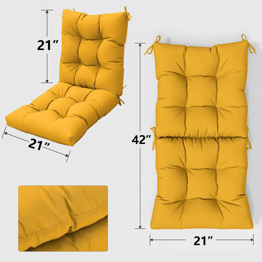 2 Pack Patio High Back Replacement Cushions