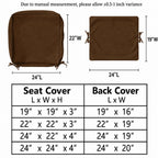 2 Pack Patio Cushion & Pillow Cover Set