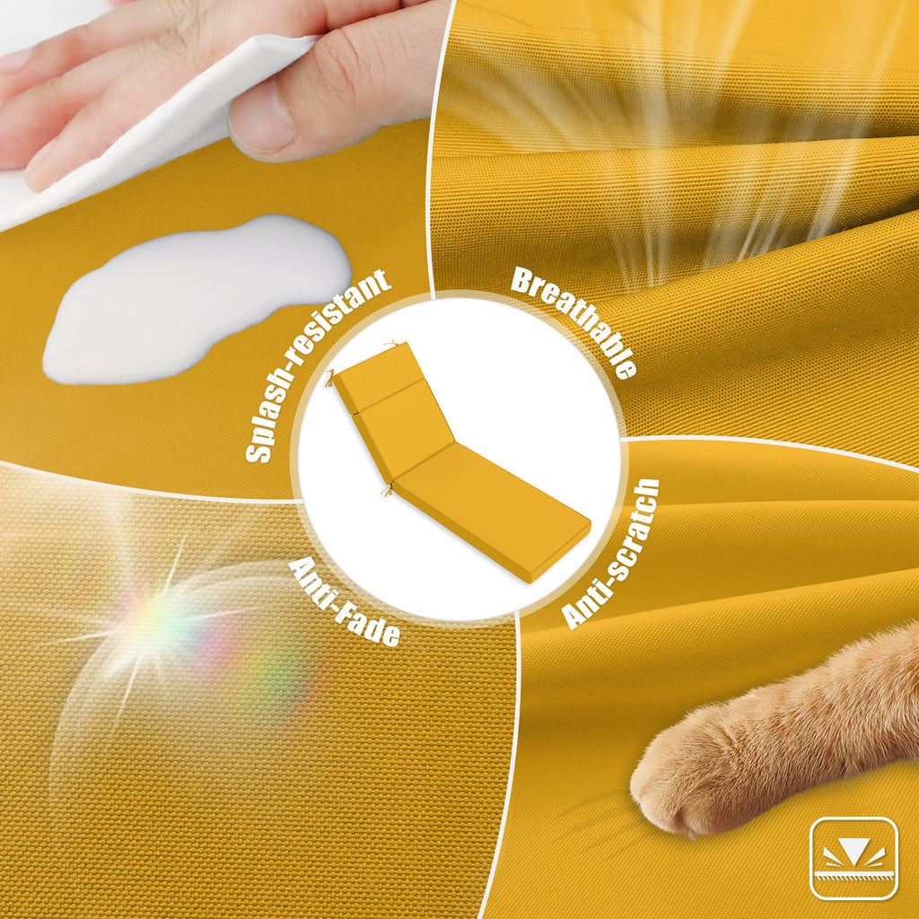 WNP cushion Outdoor Chaise Lounge Cushion