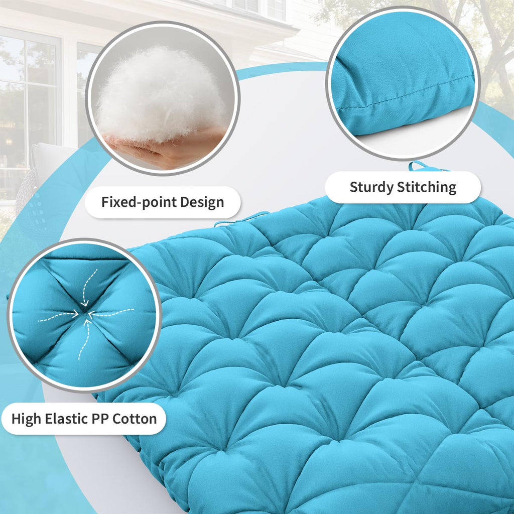WNP cushion Porch Swing Cushion with Backrest