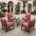 fuchsia-red-outdoor-patio-chair-cushions-4-piece-set