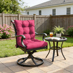 Patio High Back Replacement Cushions Pink 42 x 21 x 5 inch