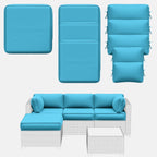 WNP cushion 9PCS Patio Sectional Cushion Set, 4 inches