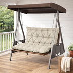 Porch Swing Cushion with Backrest Cream