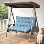 Porch Swing Cushion with Backrest Sky Blue
