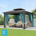 Outdoor Blackout Curtains 4 Panels, Grommet Top