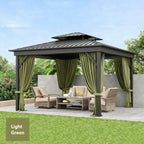 Outdoor Blackout Curtains 4 Panels, Grommet Top
