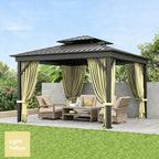 Outdoor Blackout Curtains 4 Panels, Grommet Top