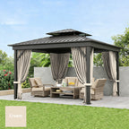 Outdoor Blackout Curtains 4 Panels, Grommet Top