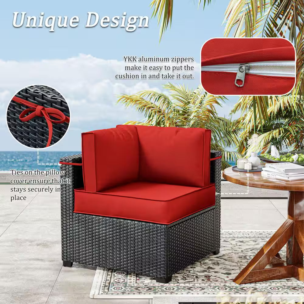 WNP cushion 14PCS Outdoor Replacement Cushion Covers for Patio Furniture