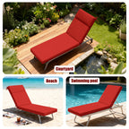 WNP cushion 2 Pack Outdoor Chaise Lounge Cushions
