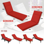 WNP cushion 2 Pack Outdoor Chaise Lounge Cushions